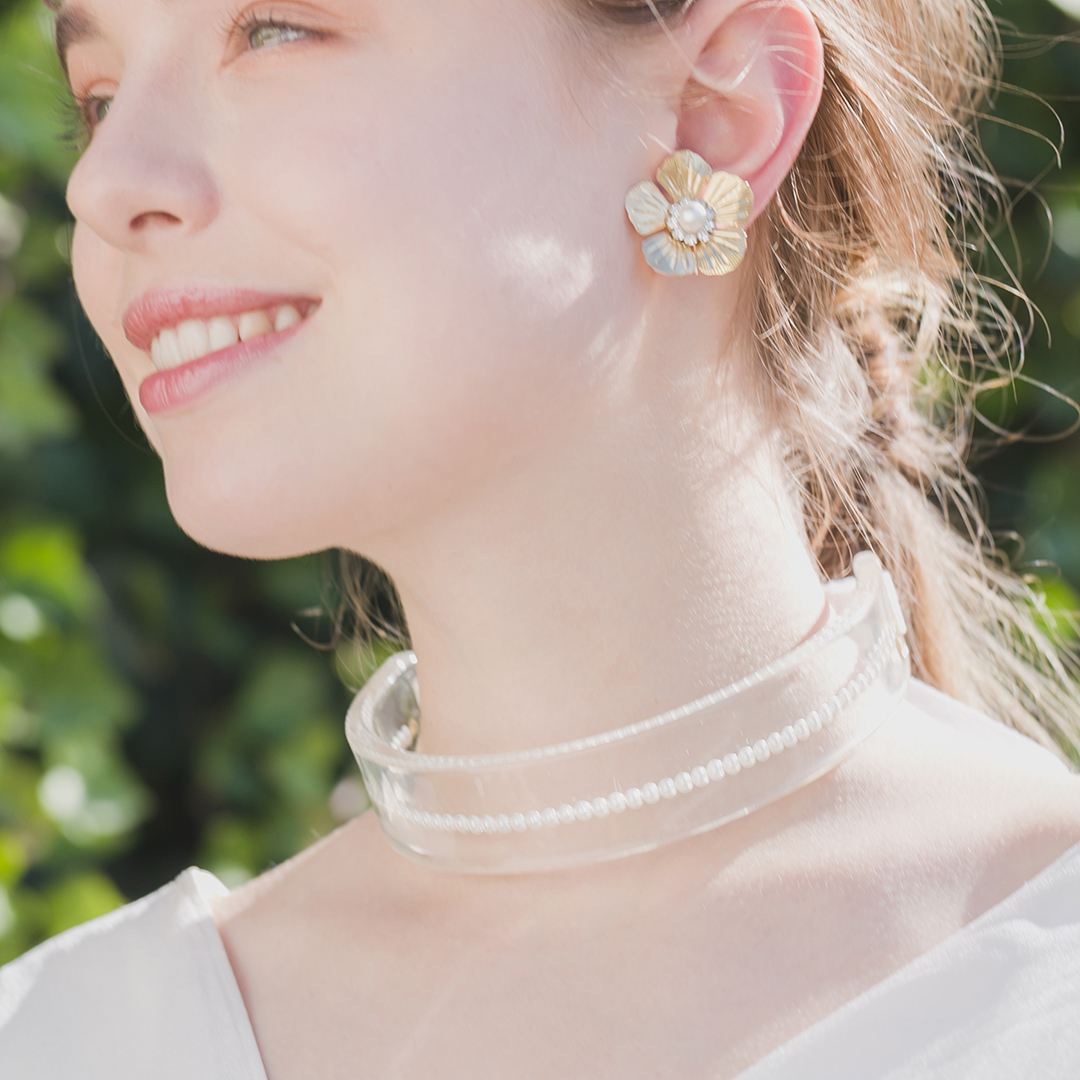 【R】Pearl Charm Choker from MM6(パールチャームチョーカー)(オフ)Maison Margiela(メゾンマルジェラ) -  ブライダルアクセサリーの通販・レンタルなら『メゾンシュシュ』